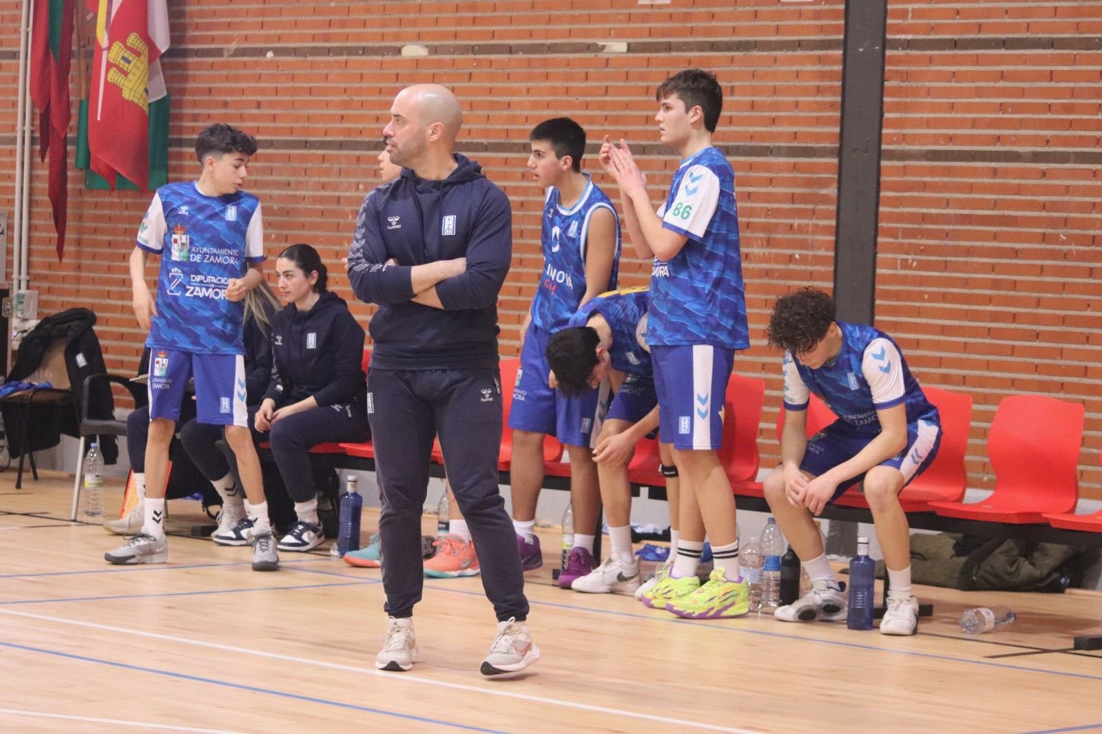 Rub&eacute;n Pascual, director de la cantera del CB Zamora, en el Pabell&oacute;n &Aacute;ngel Nieto