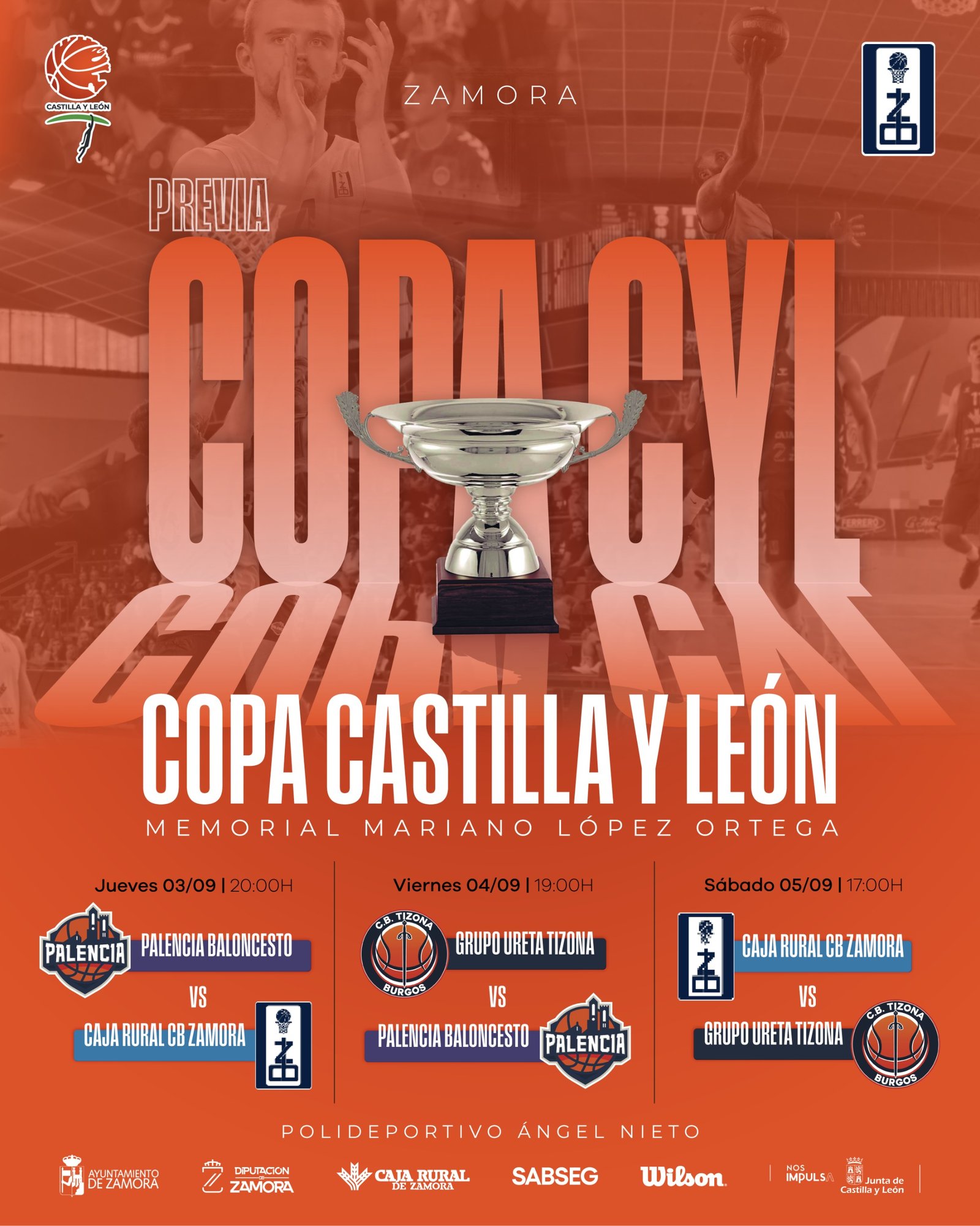 Presentación de la Copa Castilla y León Masculina 2026 en el Ayuntamiento de Zamora