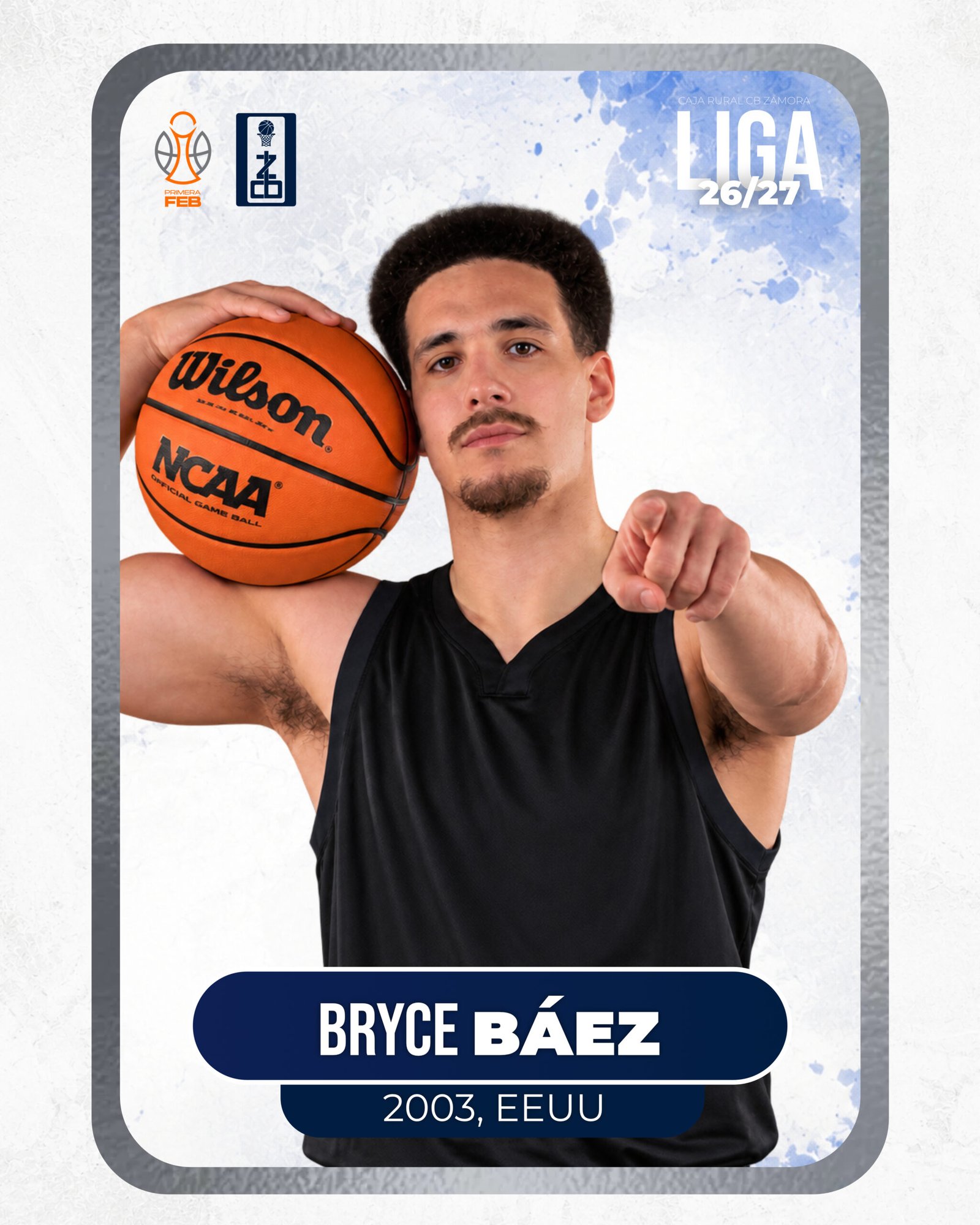 Bryce Báez, nuevo jugador del Caja Rural CB Zamora