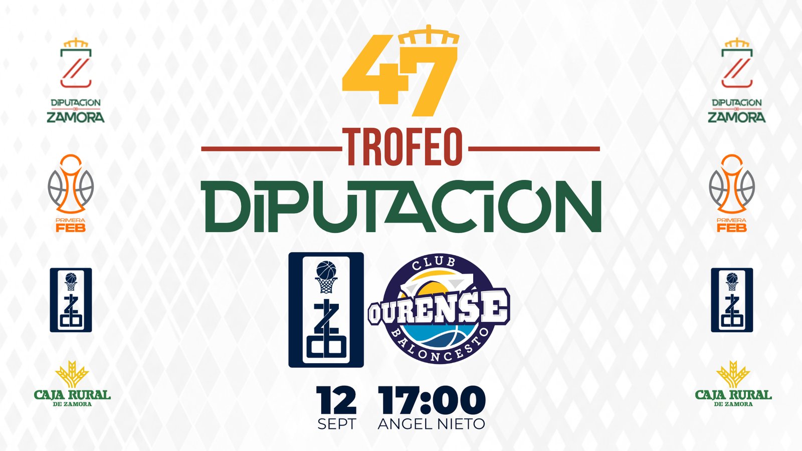 El Caja Rural CB Zamora recibe al Ourense en la 47.ª edición del Trofeo Diputación